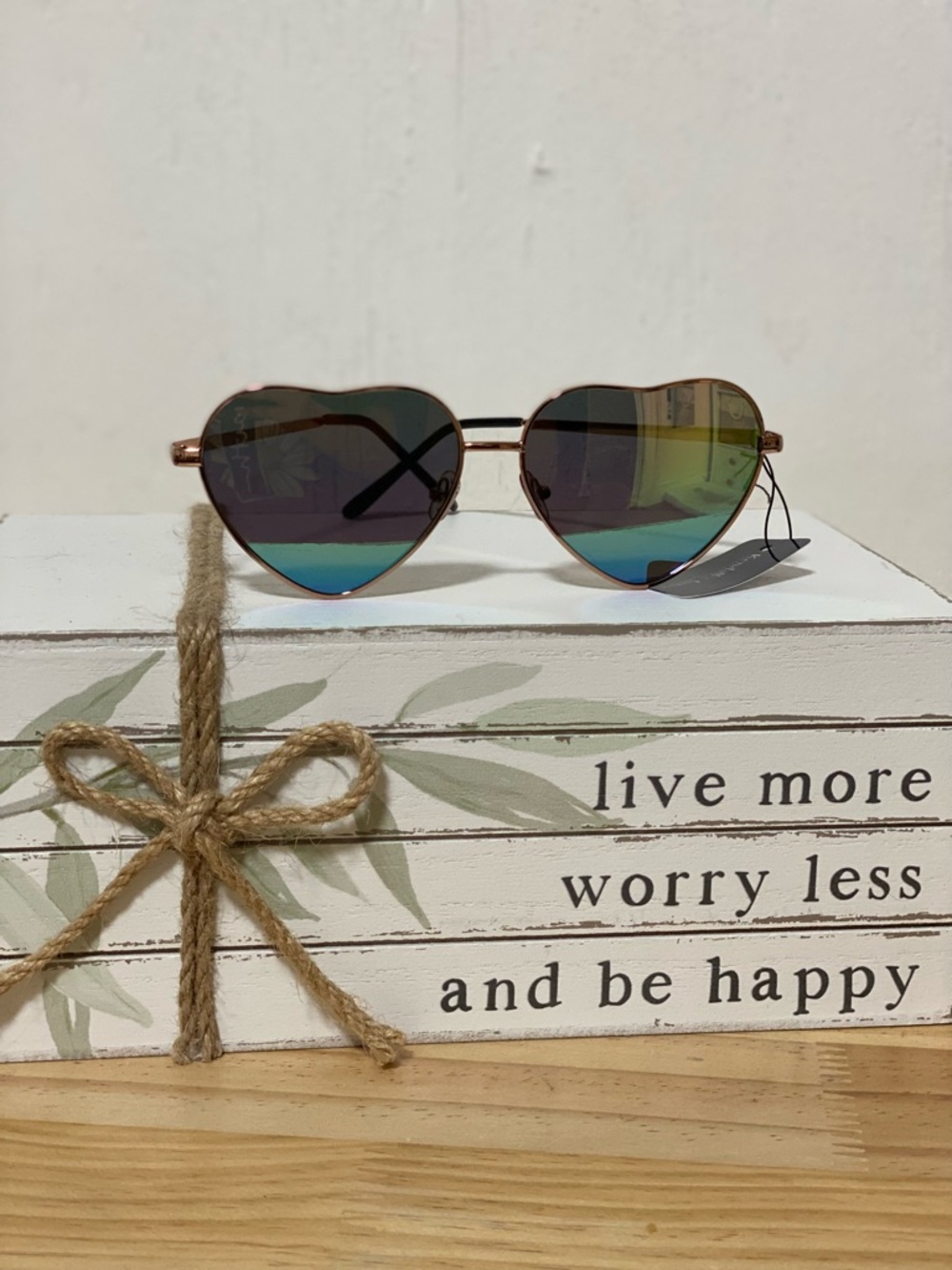 Kendall & James Heart shaped sunglasses